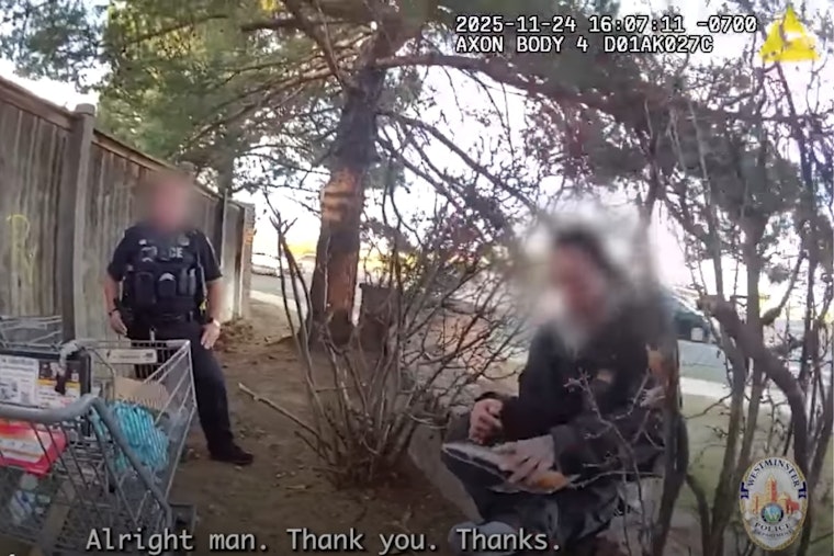 VIDEO: Westminster Officer Goes Extra Mile by Donating Personal Marathon Shoes to Homeless Man