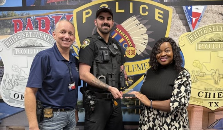White Settlement Officer Honored with MADD's 'Enforcement Hero Award' for DUI Prevention Efforts