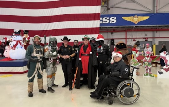 White Settlement Police Spread Holiday Cheer at Naval Air Station with 'Holidays and Heroes' Program
