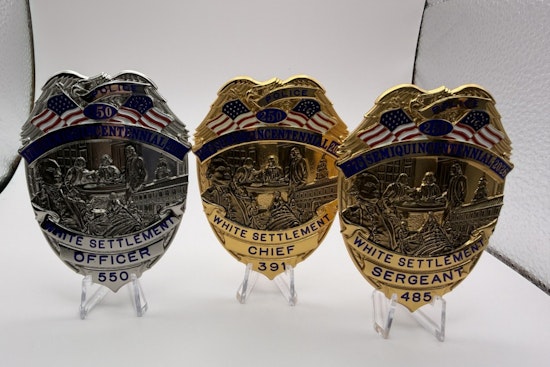 White Settlement Police Unveil Commemorative Badges for America's Semiquincentennial