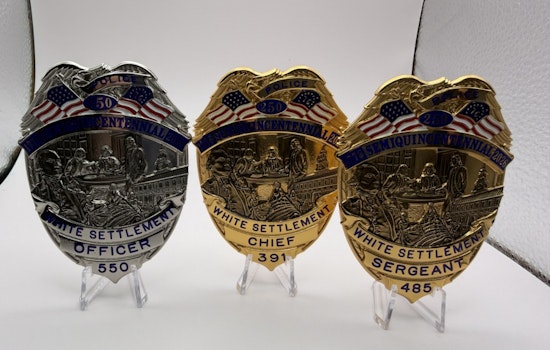 White Settlement Police Unveil Commemorative Badges for America's Semiquincentennial