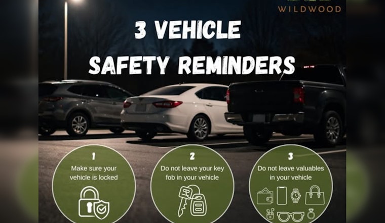 Wildwood Police Encourages Residents to Secure Vehicles and Belongings Amidst Theft Concerns