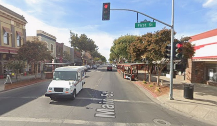 Woodland Plots Main Street Squeeze, with Bikes Poised to Take a Lane