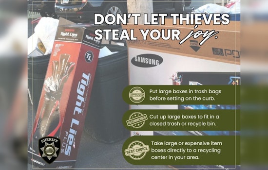 Yamhill County Sheriff's Office Advises on Preventing Post-Holiday Theft with Smart Disposal Tactics