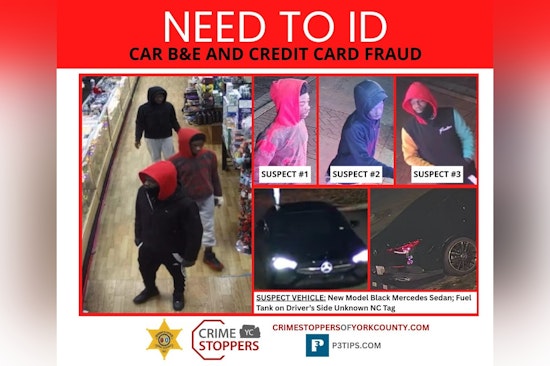 York County Sheriff's Office Seeks Public's Help to Solve Credit Card Fraud Following Fort Mill Car Break-Ins