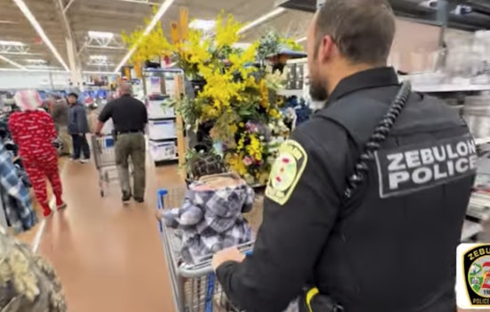 Zebulon Police Department Strengthens Community Ties with Festive 'Shop with a Cop' Initiative at Local Walmart