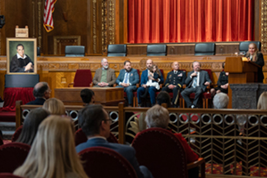 Ohio Judicial Center Unveils Portrait Honoring Retired Justice Evelyn Lundberg Stratton's Judicial Legacy