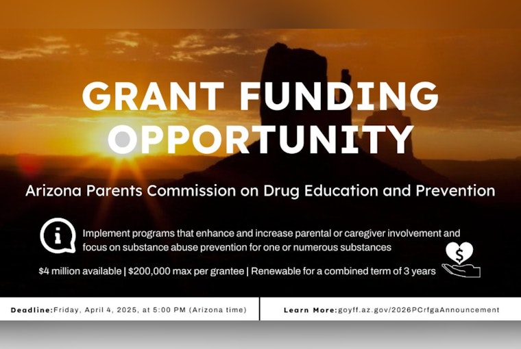 Arizona Parents Commission Announces $4 Million in Grants for Substance Abuse Prevention Programs