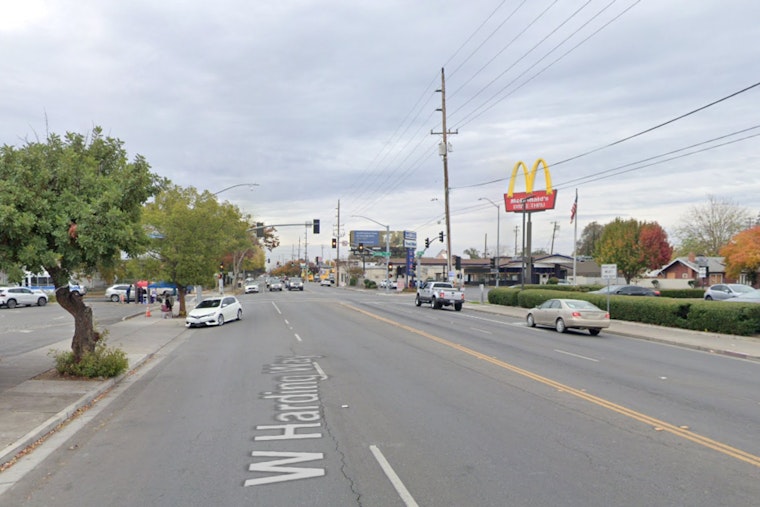 Armed Robbery Shakes Stockton's Civic District, Suspect at Large