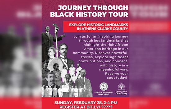 Athens to Celebrate Black History with Inaugural Journey Through Black History Tour