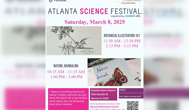 Atlanta Science Festival to Take Place at Reynolds Nature Preserve on March 8