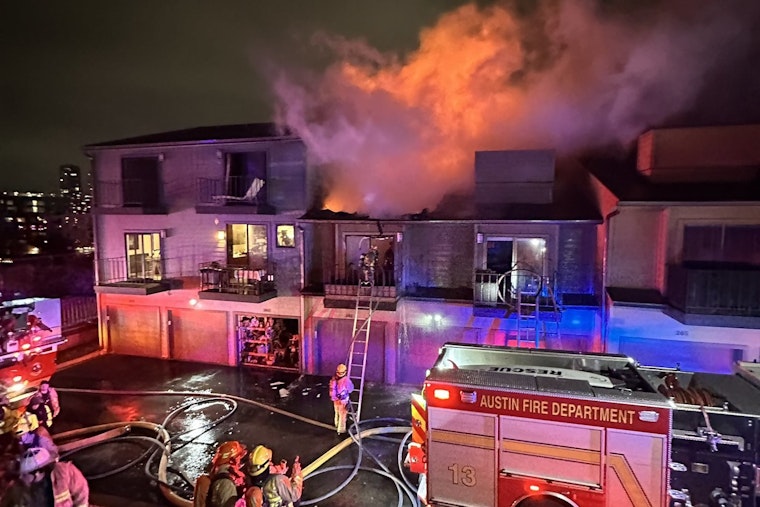 Austin Firefighters Heroically Rescue Two and Dog Amidst Challenging 3-Alarm Condo Blaze