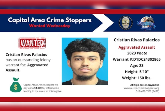 Austin Police Seek Public's Help to Locate Suspect Cristian Rivas Palacios in Aggravated Assault Case