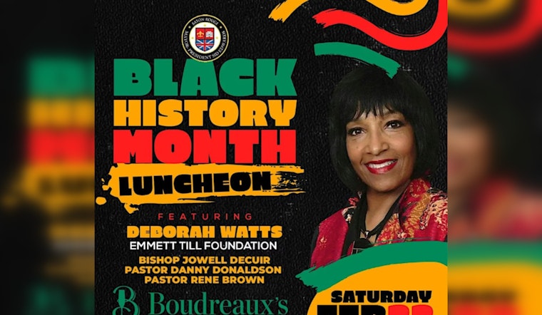 Baton Rouge Honors Black History Month with Luncheon Tribute to Joe Delpit and Community Celebration at Galvez Plaza