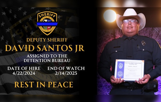 Bexar County Sheriff's Office Mourns Loss of Young Deputy David Santos Jr. to Leukemia