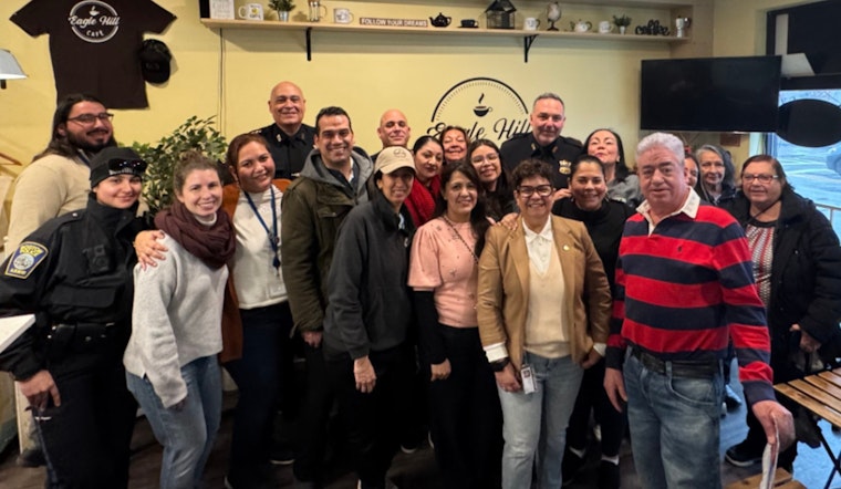 Boston Police and East Boston Residents Connect Over Coffee at Eagle Hill Café Event