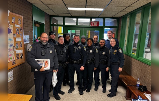 Boston Police Build Community Bonds with Visit to The Curley School in Jamaica Plain