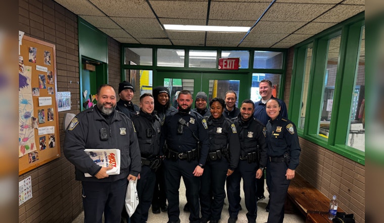 Boston Police Build Community Bonds with Visit to The Curley School in Jamaica Plain