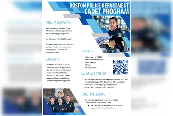 Boston Police Department Seeks Young Locals for Cadet Program