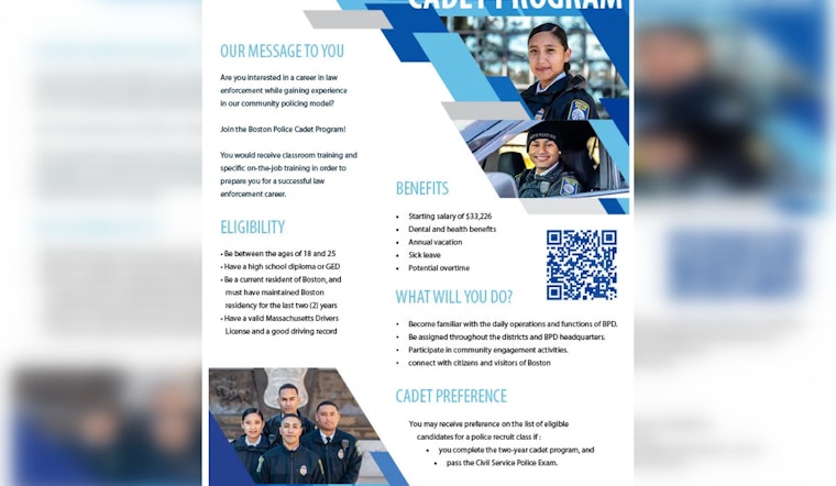 Boston Police Department Seeks Young Locals for Cadet Program