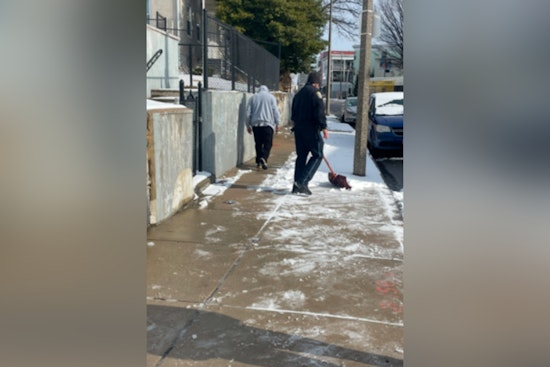 Boston Police Officers Build Community Bonds by Assisting Elderly Resident with Snow Shoveling in Dorchester