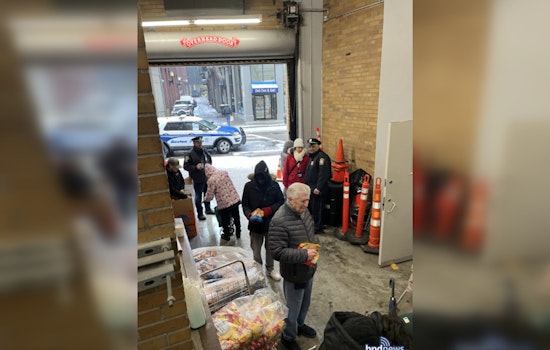 Boston Police Officers Volunteer at St. Anthony’s Shrine Food Pantry to Combat Local Food Insecurity