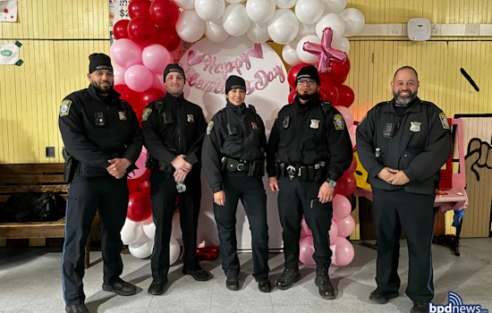 Boston Police Strengthen Community Bonds with Valentine's Day Festivities in Jamaica Plain