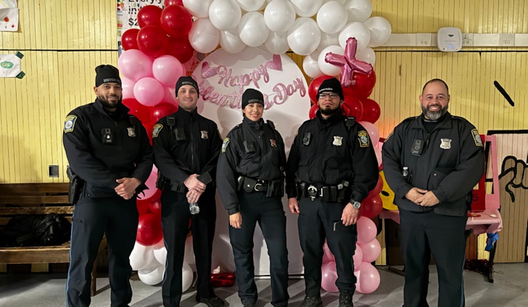Boston Police Strengthen Community Bonds with Valentine's Day Festivities in Jamaica Plain