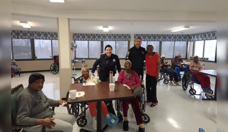 BPD Builds Bonds with Seniors by Discussing Safety Tips at Edgar P. Benjamin Healthcare Center