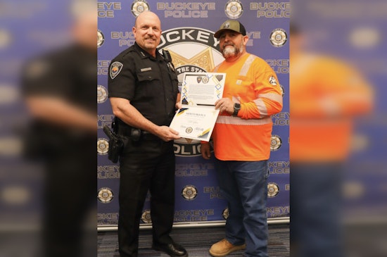 Buckeye Public Works Employee Lauded with Meritorious Service Award for Aiding Police in Arrest