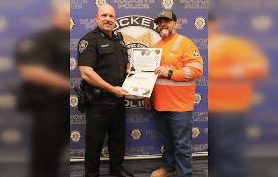 Buckeye Public Works Employee Lauded with Meritorious Service Award for Aiding Police in Arrest