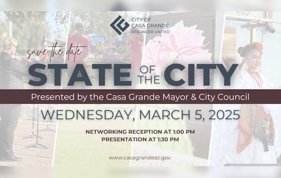 Casa Grande Mayor Invites Residents to Discuss City's Growth at State of the City Address on March 5