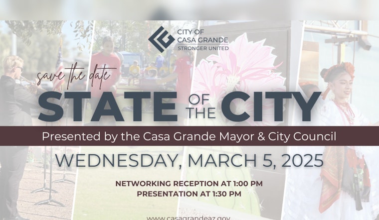 Casa Grande Mayor Invites Residents to Discuss City's Growth at State of the City Address on March 5