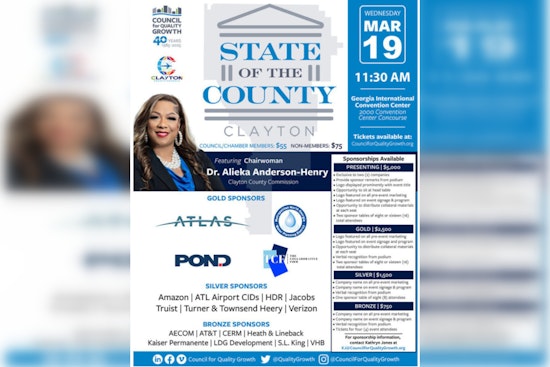 Chairwoman Alieka Anderson-Henry to Present Vision for Clayton County’s Future at 2025 State of the County Address
