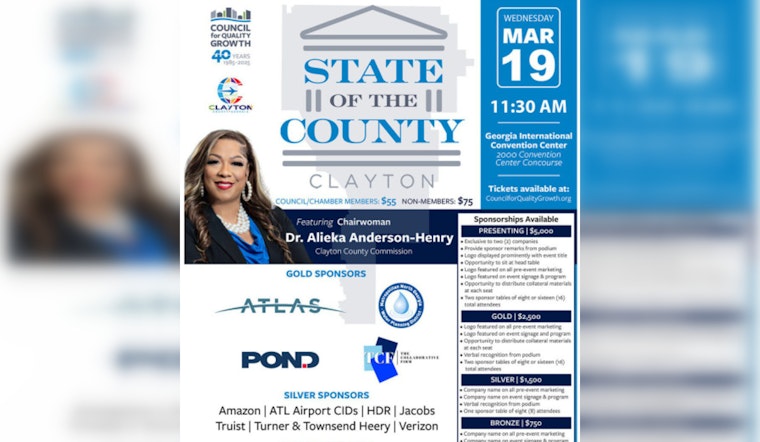 Chairwoman Alieka Anderson-Henry to Present Vision for Clayton County’s Future at 2025 State of the County Address