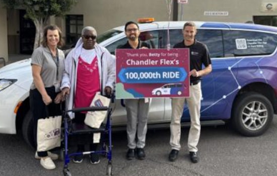 Chandler Flex Celebrates 100,000th Ride Milestone with Special Recognition for Local Senior