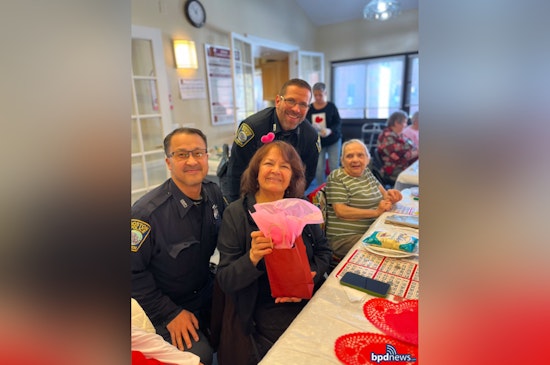 Charlestown Police Sweeten Valentine's Day for Seniors, Highlight Community Bond