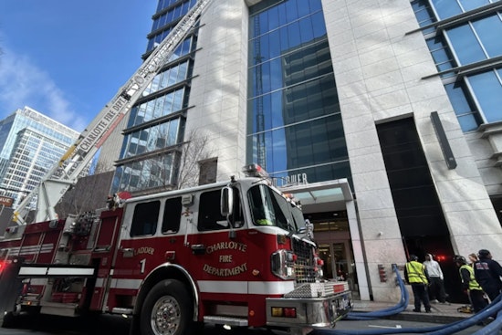 Charlotte Firefighters Tackle 2-Alarm Blaze at Uptown High-Rise on S. Church Street