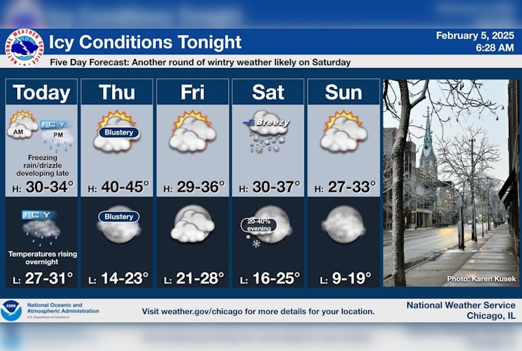 Chicago Braces for a Wintry Mix: Residents Warned of Treacherous Travel as Freezing Rain Looms