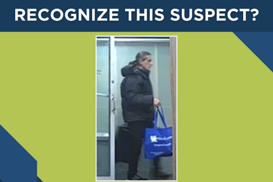 Cincinnati Police Seek Public's Help in Identifying Suspect Accused of Mailroom Package Theft on Riddle Rd