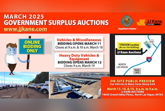 Clark County Invites Bargain Seekers to Online-Only Surplus Auction of Vehicles and Equipment