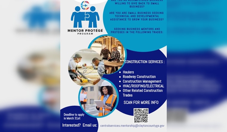 Clayton County Invites Established Construction Firms to Mentor Small Businesses Through Mentor Protege Program