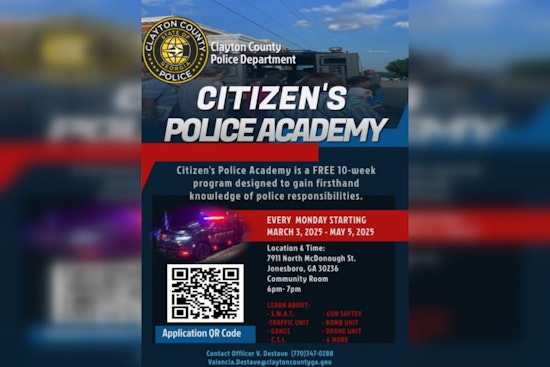 Clayton County Police Department Invites Residents to Free Citizens Police Academy for Inside Look at Law Enforcement