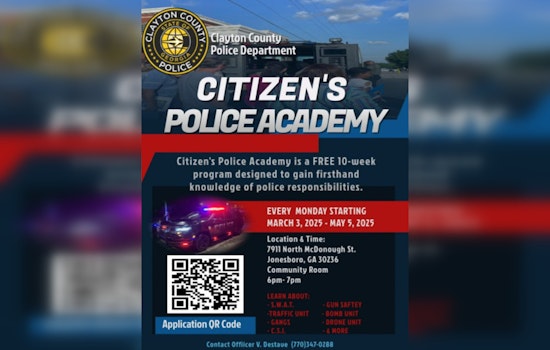 Clayton County Police Department Invites Residents to Free Citizens Police Academy for Inside Look at Law Enforcement