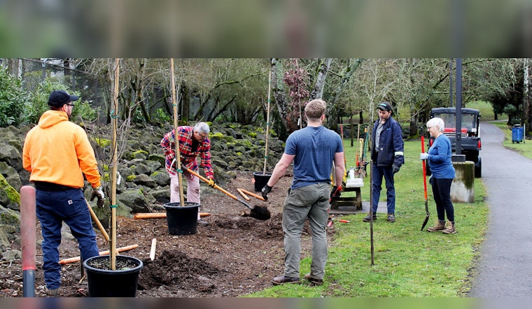 Community Unites to Plant Trees and Restore Kellogg Creek Park Alongside Willamette River