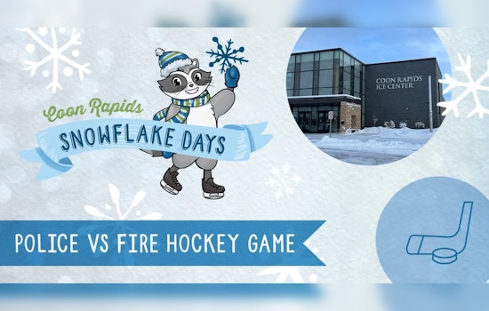 Coon Rapids First Responders Hit the Ice in Friendly Hockey Showdown During Snowflake Days Festival