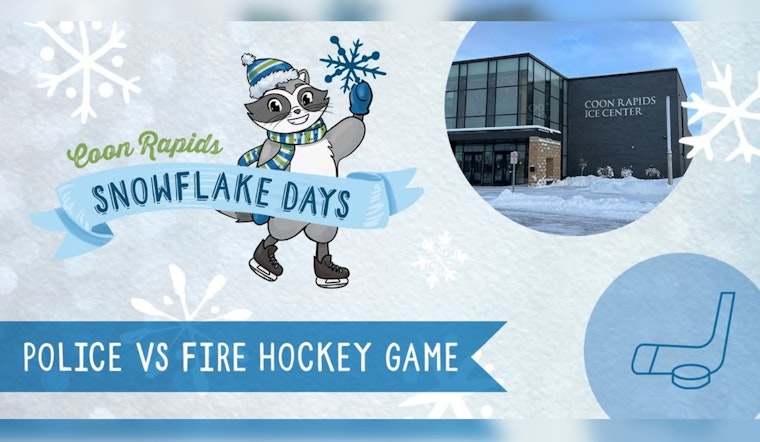 Coon Rapids First Responders Hit the Ice in Friendly Hockey Showdown During Snowflake Days Festival