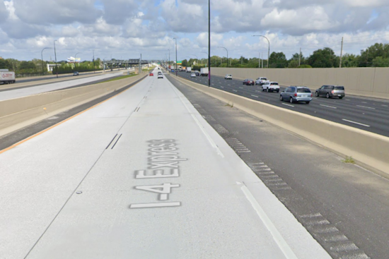 Crash on I-4 in Orlando leads to Westbound Lane Closures and Traffic Delays Near Downtown