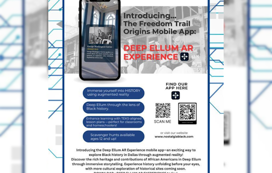 Dallas Unveils 'Freedom Trail App' to Celebrate Black Heritage in Deep Ellum with Augmented Reality Tours