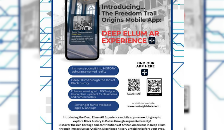 Dallas Unveils 'Freedom Trail App' to Celebrate Black Heritage in Deep Ellum with Augmented Reality Tours